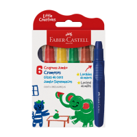 Giz de Cera Jumbo Supermacio Little Creatives (12 estojos c/ 6 gizes cada) - 224006