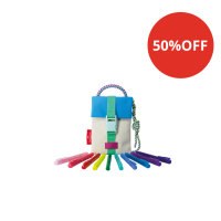Fine Pen Colors Shoulder Bag Breeze Faber-Castell + 10 Canetas Ponta Porosa Fina, 0.4 (2 es/cada) - FPB/ESBRZZF