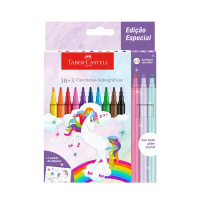 Canetinha Unicrnio 10+3 Cores (1 pacote c/ 10 estojos) - 555410