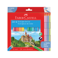 EcoL�pis de Cor Regular - 24+4 Cores Pastel (6 Estojos/cada) - 120124+4P