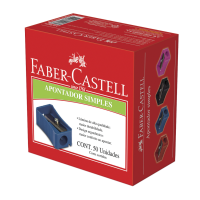 Apontador Clássico Faber-Castell Mix (50 Unid/cada) - AP/50ZF