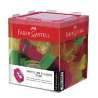Apontador Cl�ssico Faber-Castell Neon (100 Unid/cada) - 100FLVDIZF