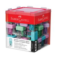 Apontador com Depsito Faber-Castell Minibox Mix Tons Pastel (25 Unid/cada) - MINIBOXP