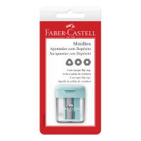 Apontador com Depósito Faber-Castell Minibox Mix Tons Pastel Ctl c/ 1 Unid (24 Ctl/cada) - SM/MINIBOX