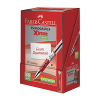 Caneta Esferográfica Faber-Castell Xtreme 1.0mm Vermelho (18 Unid/cada) - XT10/VM