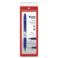 Caneta Esferogrfica Faber-Castell Xtreme Retrtil 1.0mm Azul Ctl c/ 1 Unid (24 Ctl/cada) - SM/XTRT10AZ
