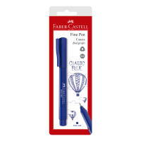 Caneta Ponta Porosa Faber-Castell Fine Pen 0.4mm Azul Ctl c/ 1 Unid (24 Ctl/cada) - SM/FPBAZZF