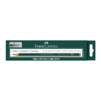 Ecolápis Grafite Faber-Castell 9000 3B Es c/ 12 Unid (6 Es/cada = 72 unid.) - 90003B