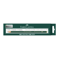 Ecolápis Grafite Faber-Castell 9000 6B Es c/ 12 Unid (6 Es/cada = 72 unid.) - 90006B