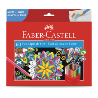 Ecolápis de Cor Faber-Castell 60 Cores (12 Es/cada) - 120160G