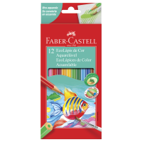 Ecol�pis de Cor Faber-Castell Aquarel�vel 12 Cores (12 Es/cada) - 120212G