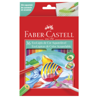 Ecolápis de Cor Faber-Castell Aquarelável 36 Cores (4 Es/cada) - 120236G