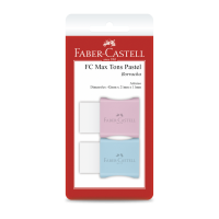 Borracha Faber-Castell Max Tons Pastel Mix Ctl c/ 2 Unid (24 Ctl/cada) - SM/7024MAR