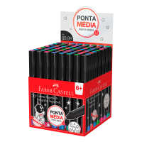 Caneta Ponta Porosa Supersoft Pen Faber-Castell 1.0mm Display com 70 unidades (1 Display) - BPSS/DI70ZF