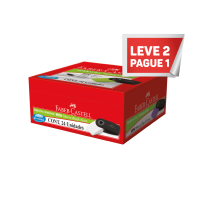 Leve 2 Pague 1 Borracha Faber-Castell Mini Sleeve Black Neon Mix (24 Unid/cada) - MSLEEBOBN