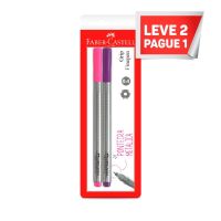 Leve 2 Pague 1 Caneta Ponta Porosa Grip Fine Pen 0.4mm - Rosa e Roxa (24 Ctl/cada) - SM/FPGRIPRR