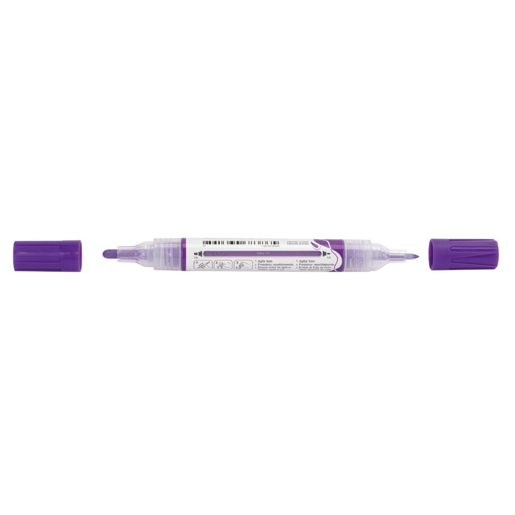 Marcador MultiMark Multisuperfcie Faber-Castell - Violeta (2 estojos c/ 6 marcadores cada) - MM/SPVL771