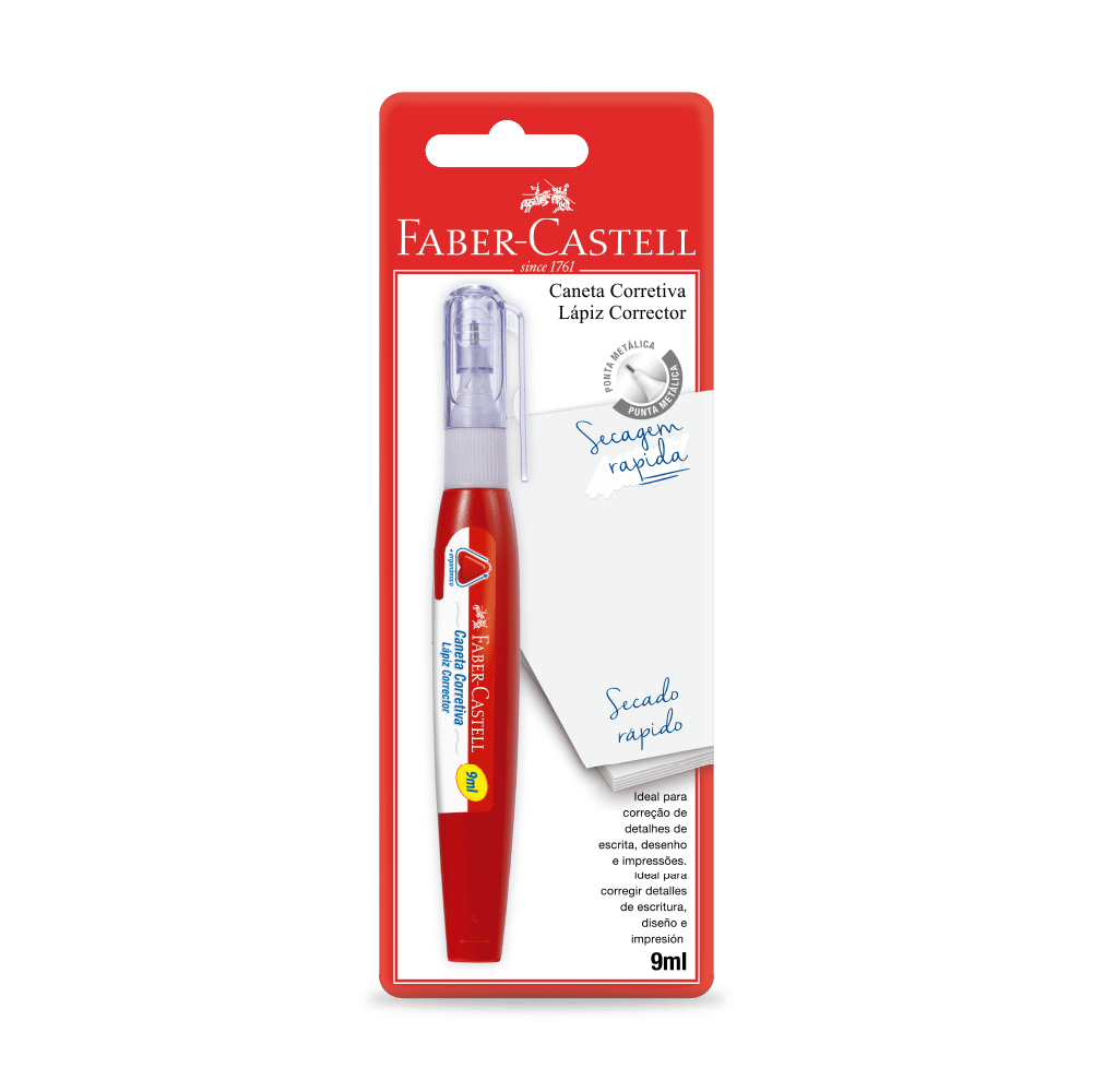 Caneta Corretiva 9ml (12 cartelas c/ 1 caneta cada) - SM/CC9ML