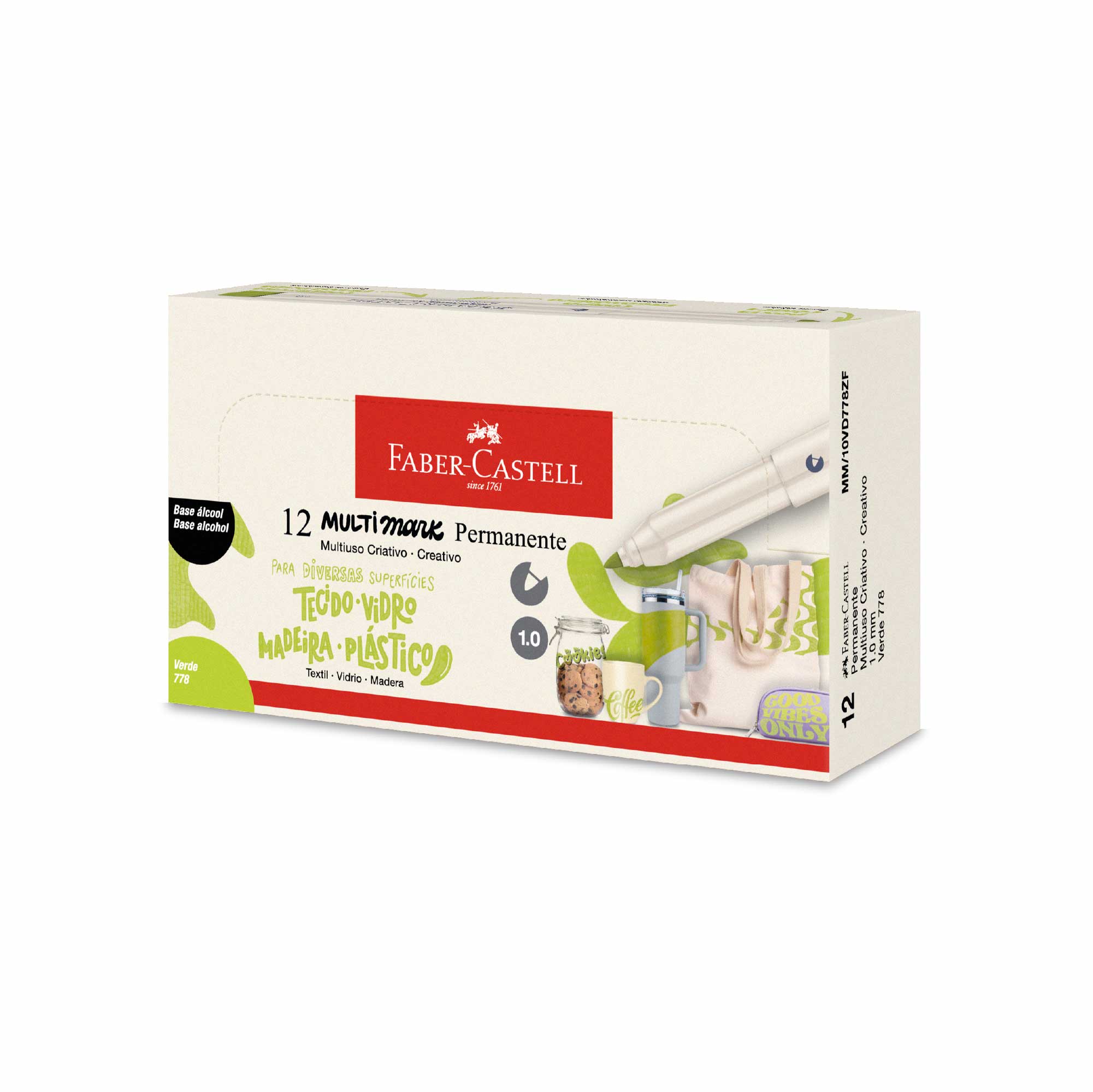 Marcador Multimark 1.0 Verde 778 (Display c/ 12 unids.) - MM/10VD778ZF