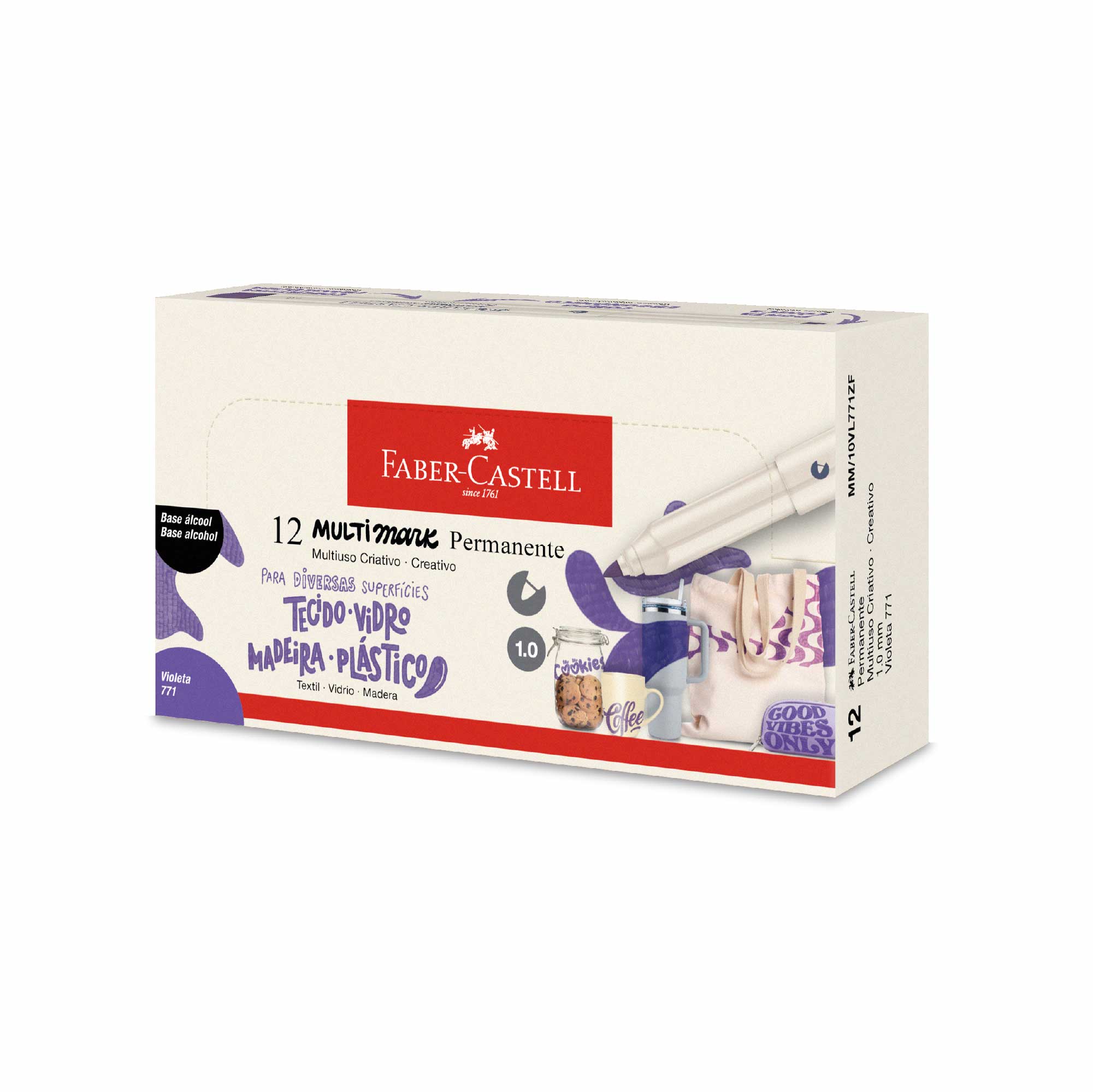 Marcador Multimark 1.0 Violeta 771 (Display c/ 12 unids.) - MM/10VL771ZF