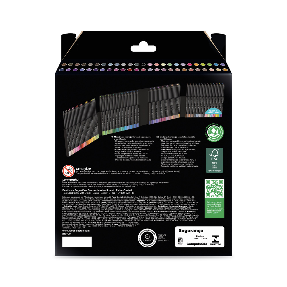 Ecol�pis de Cor Supersoft 100 Cores (1 pacote c/ 2 estojos) - 210700