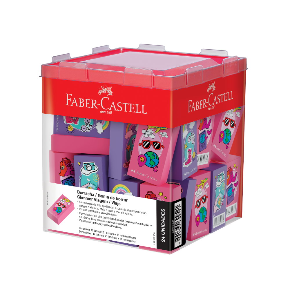 Borracha Glimmer Viagem (1 display c/ 24 unid) - 582258
