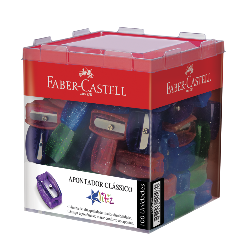 Apontador Clssico Faber-Castell Glitz (100 Unid/cada) - 100GLIZF