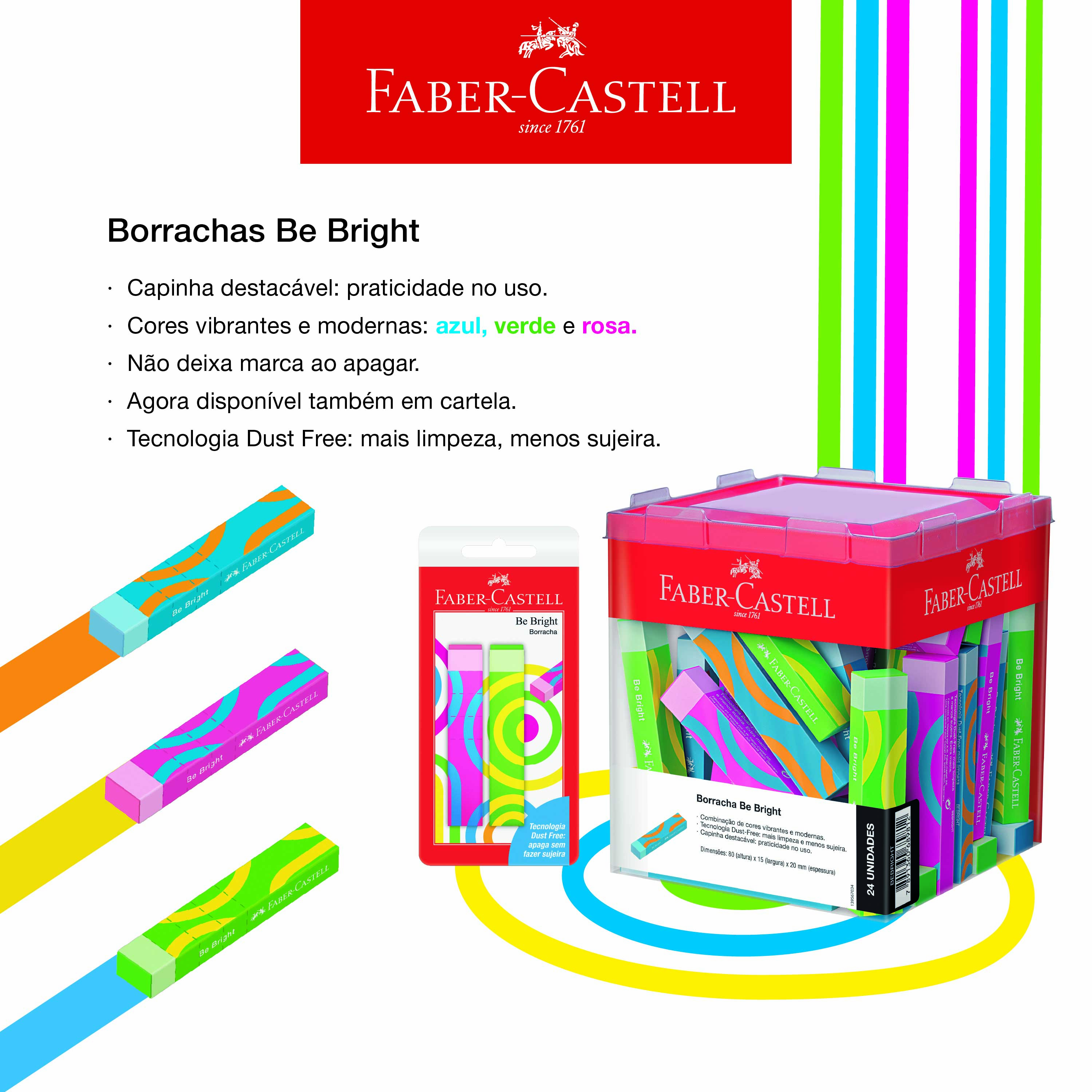 Borracha BeBright-Cartela (24 cartelas c/ 2 unids.) - SM/BEBRIGHT