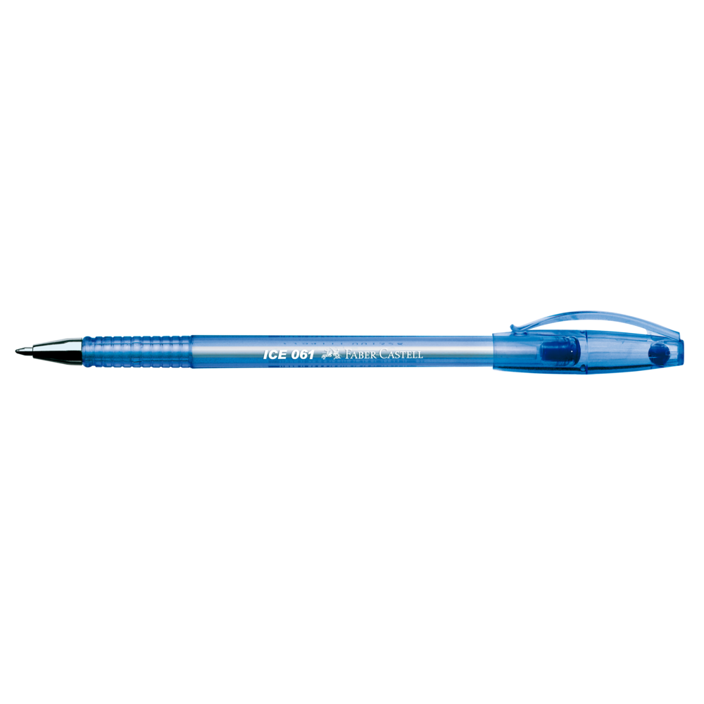 Caneta Esferogrfica Faber-Castell Ice 0.8mm Azul Ctl c/ 1 Unid (24 Ctl/cada) - SM/ICEAZ