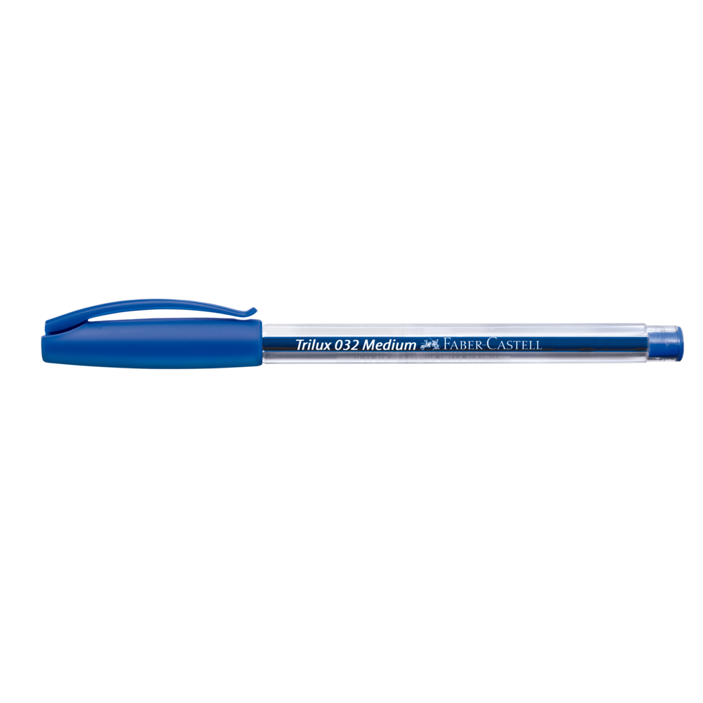 Caneta Esferogrfica Faber-Castell Trilux 1.0mm Azul Ctl c/ 3 Unid (24 Ctl/cada) - SM/032AZ