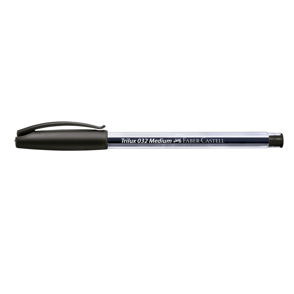 Caneta Esferogrfica Faber-Castell Trilux 1.0mm Preto (50 Unid/cada) - 032/PR.