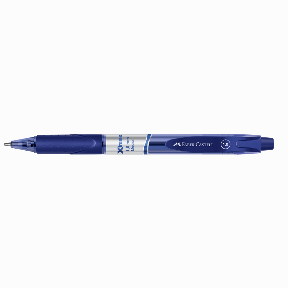 Caneta Esferogrfica Faber-Castell Xtreme Retrtil 1.0mm Azul (12 Unid/cada) - XTRT10/AZ