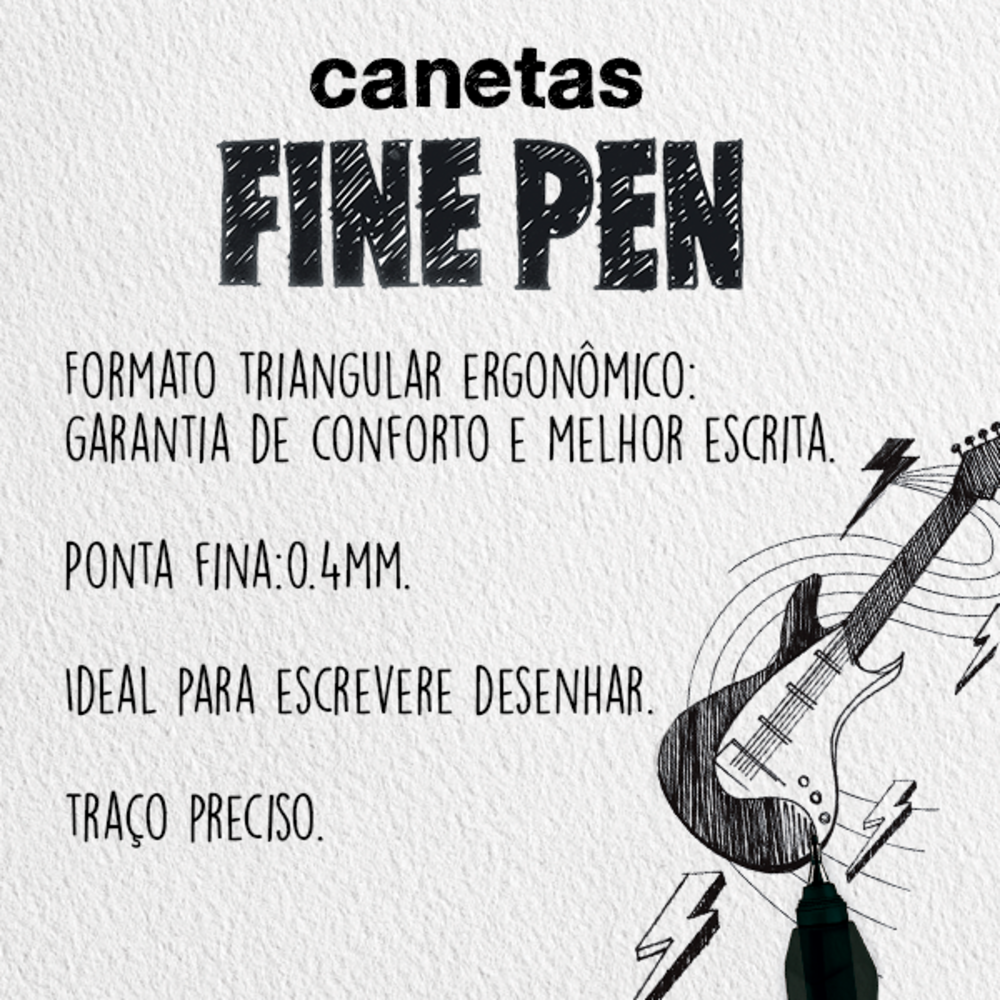 Caneta Ponta Porosa Faber-Castell Fine Pen 0.4mm Preto (12 Unid/cada) - FPB/PRZF