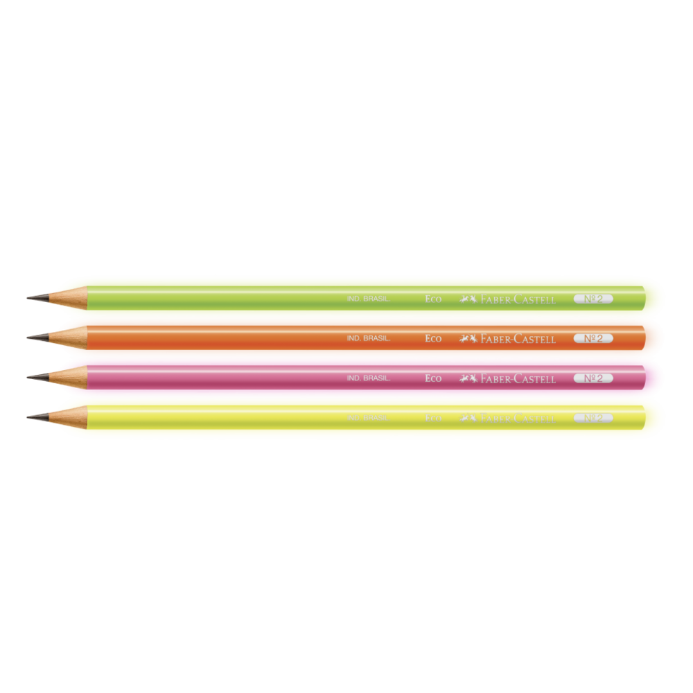 Ecolpis Grafite Faber-Castell Max Neon Ctl c/ 4 Unid (36 Ctl/cada) - SM/1205NED
