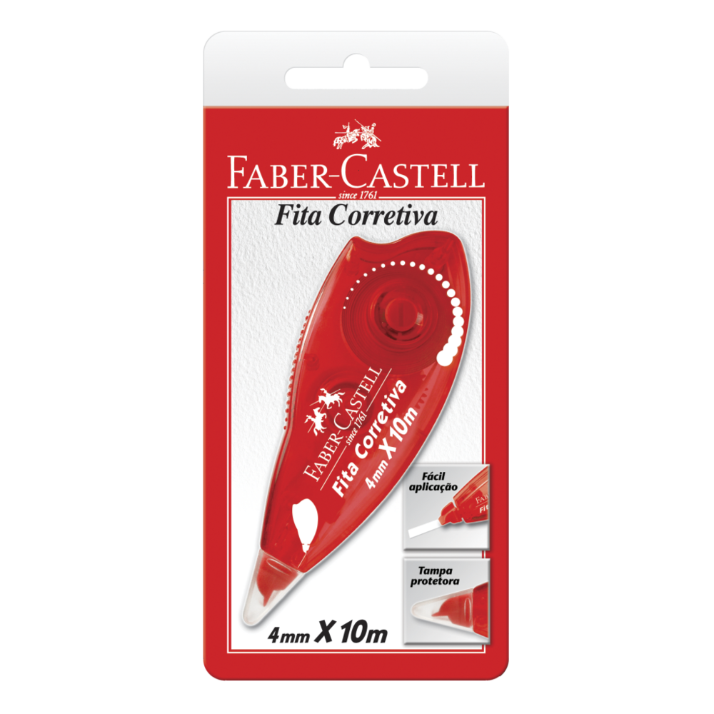 Fita Corretiva Faber-Castell 4mm X 10M (24 Unid/cada) - SM/7072
