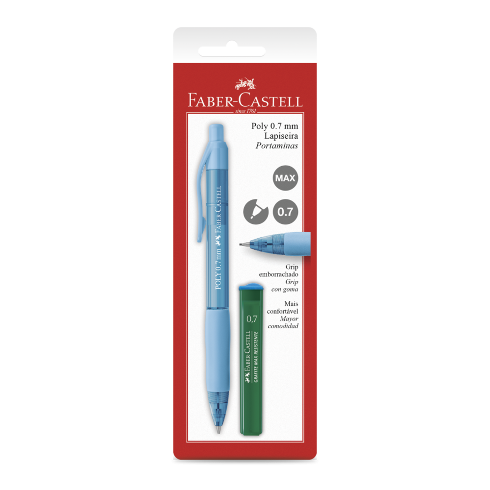 Lapiseira Faber-Castell Poly 0.7mm Mix Ctl c/ 1 Unid (24 Ctl/cada) - SM/07POLYM