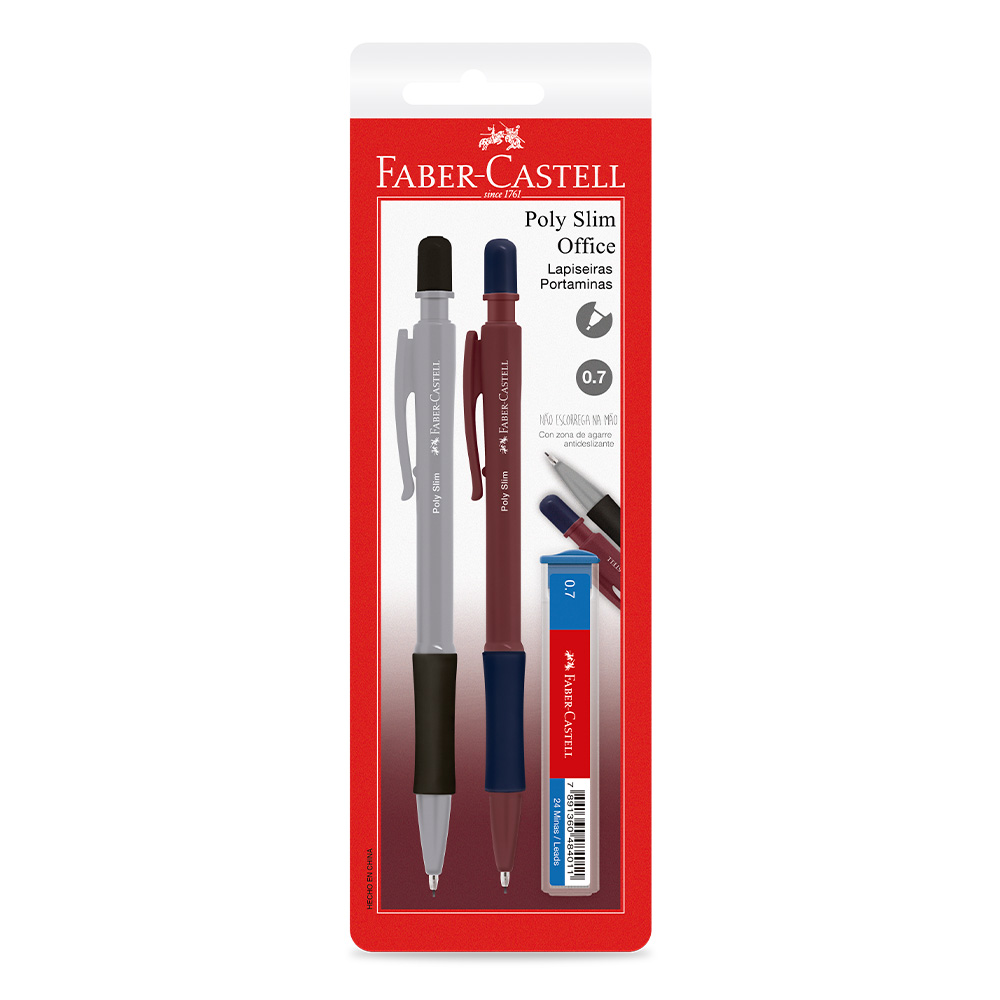 Lapiseira Poly Slim Office 0.7 Mix (24 cartelas c/ 2 unids.) - SM/07SLIMOFM