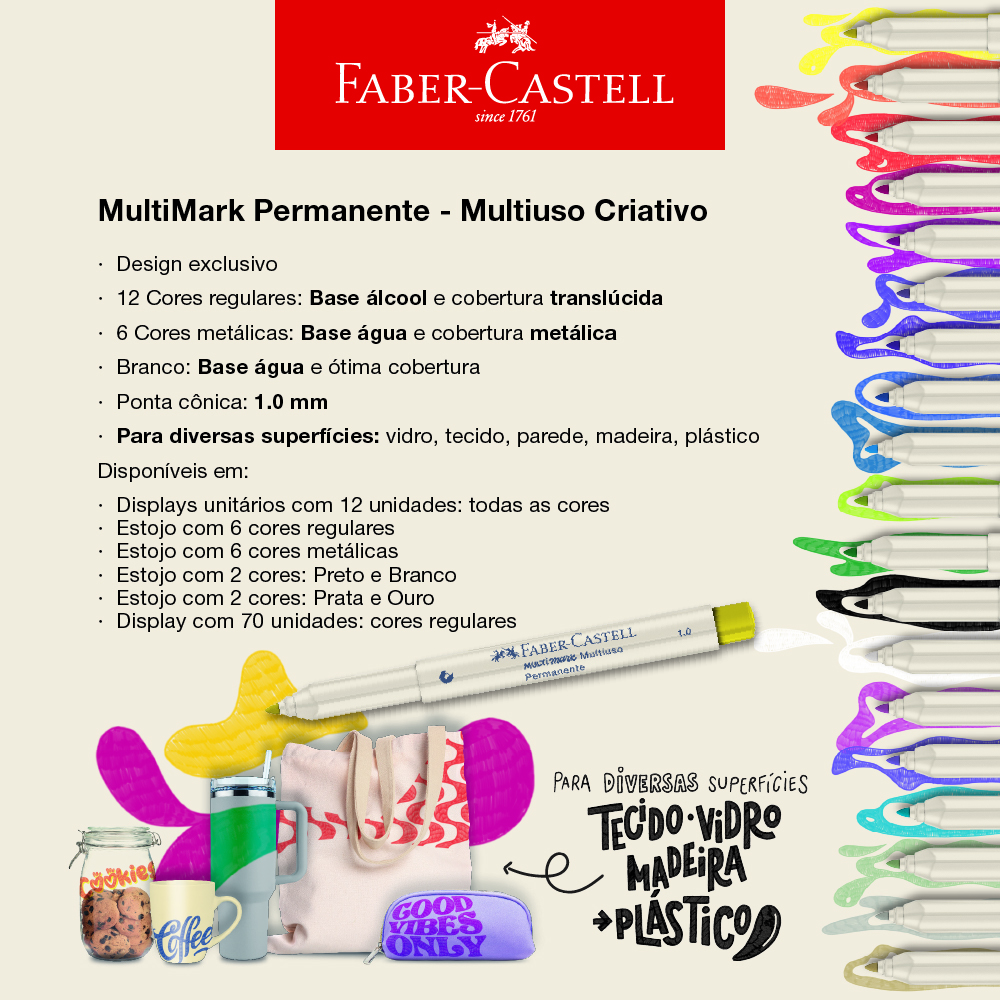 Marcador Multimark 1.0 Verde 778 (Display c/ 12 unids.) - MM/10VD778ZF