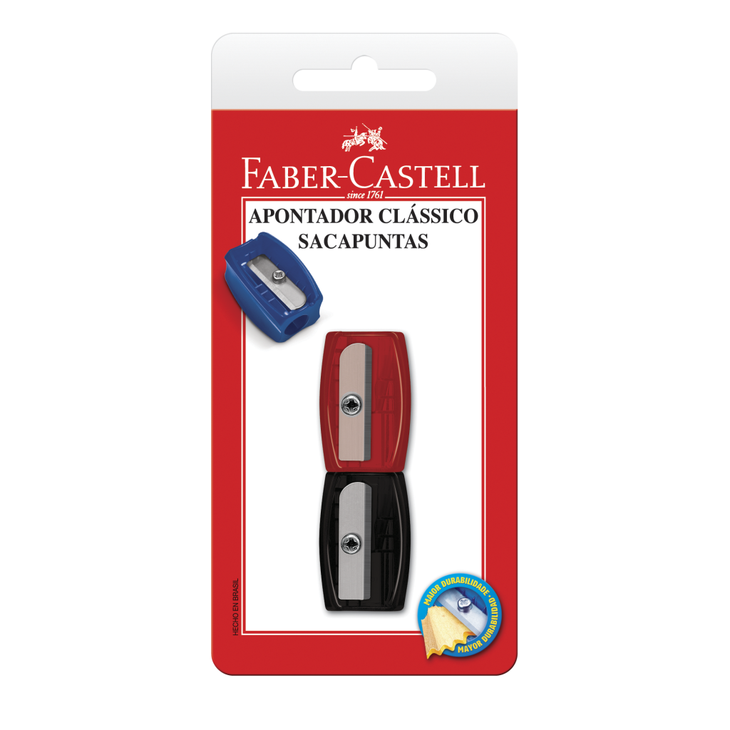 Apontador Clássico Faber-Castell Mix Ctl c/ 2 Unid (24 Ctl/cada) - SM/060100ZF