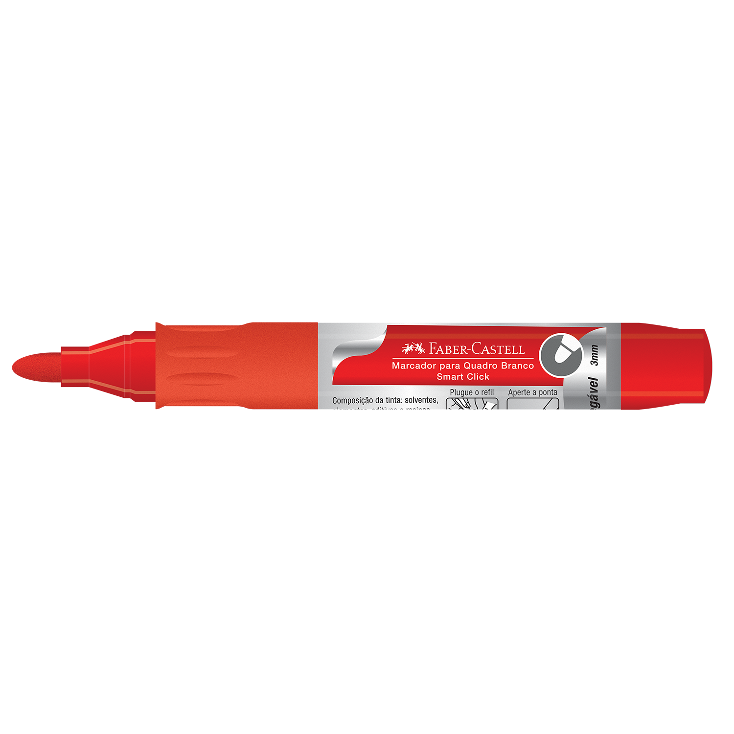 Marcador Para Quadro Branco Recarregvel Vermelho (12 Unid/cada) - MQB/RCVM
